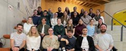 Gruppenfoto der teilnehmenden Schülersprecher bei der Bezirksaussprachetagung 