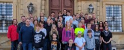 Die oberfränkischen Schülersprecherinnen und -sprecher der Förderschulen mit Verbindungslehrerinnen und –lehrern.
